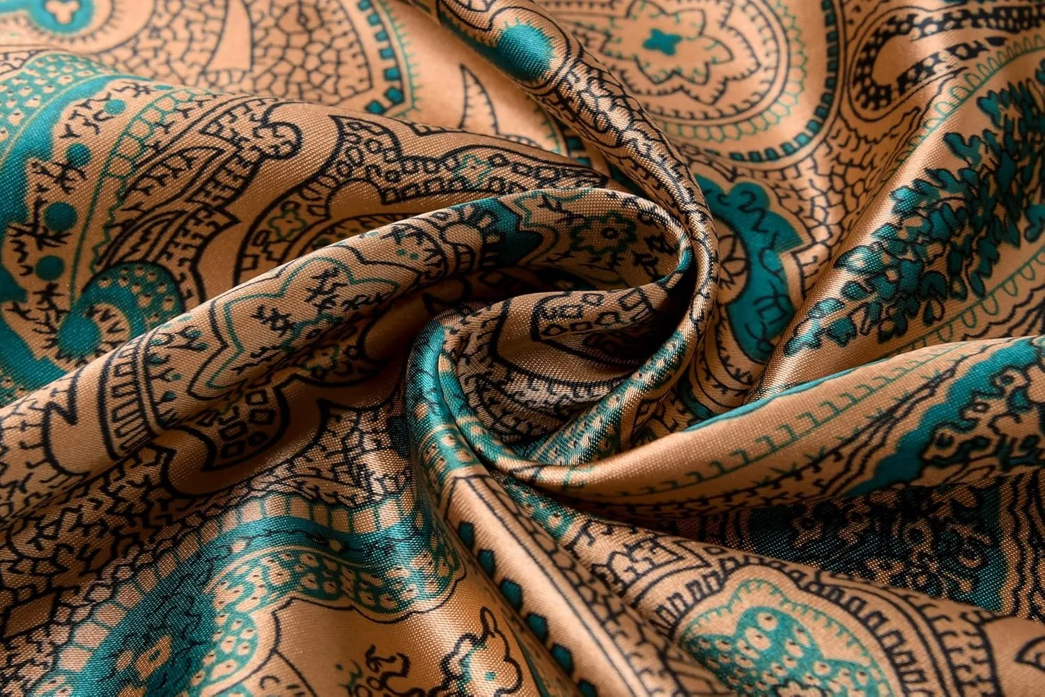 35" Men's Cowboy Scarf - Oversized Western Bandana Neckwear, Large Square Scarf with Gift Packaging