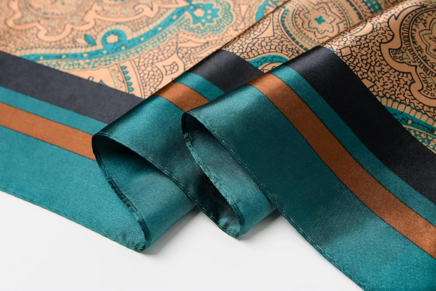 35" Men's Cowboy Scarf - Oversized Western Bandana Neckwear, Large Square Scarf with Gift Packaging