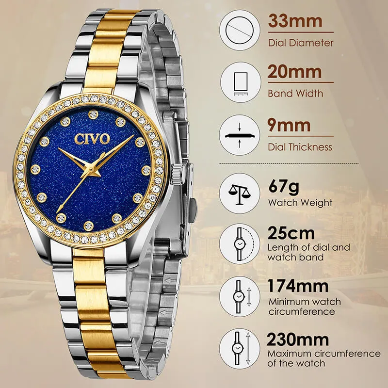 8119C | Quartz Women Watch | Stainless steel Band