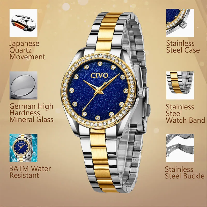 8119C | Quartz Women Watch | Stainless steel Band