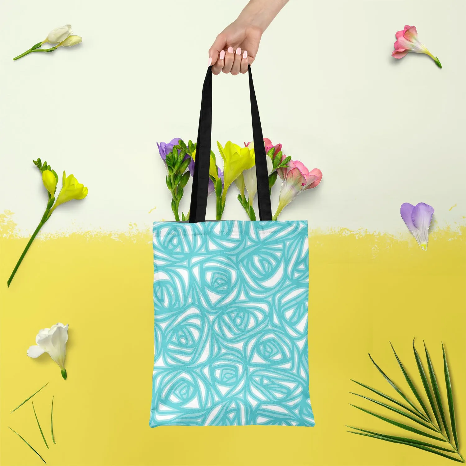 Abstract Pattern D2 Tote Bag Shoulder Purse | Multipurpose