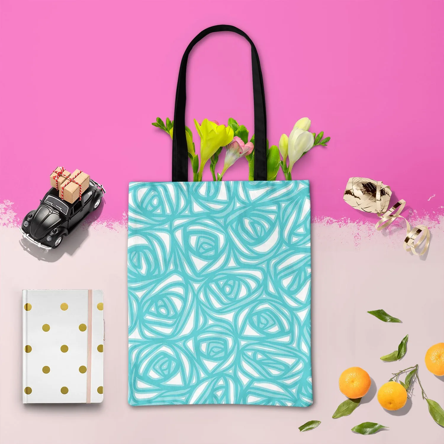 Abstract Pattern D2 Tote Bag Shoulder Purse | Multipurpose