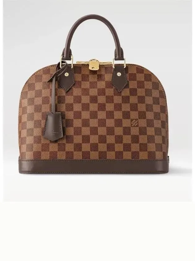 Alma PM Damier Tote Bag Brown