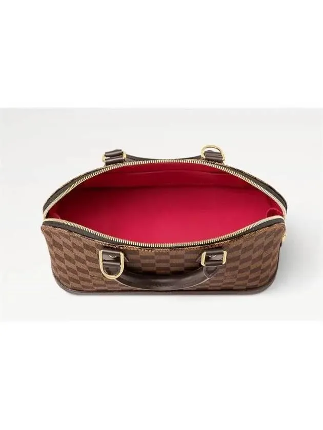 Alma PM Damier Tote Bag Brown