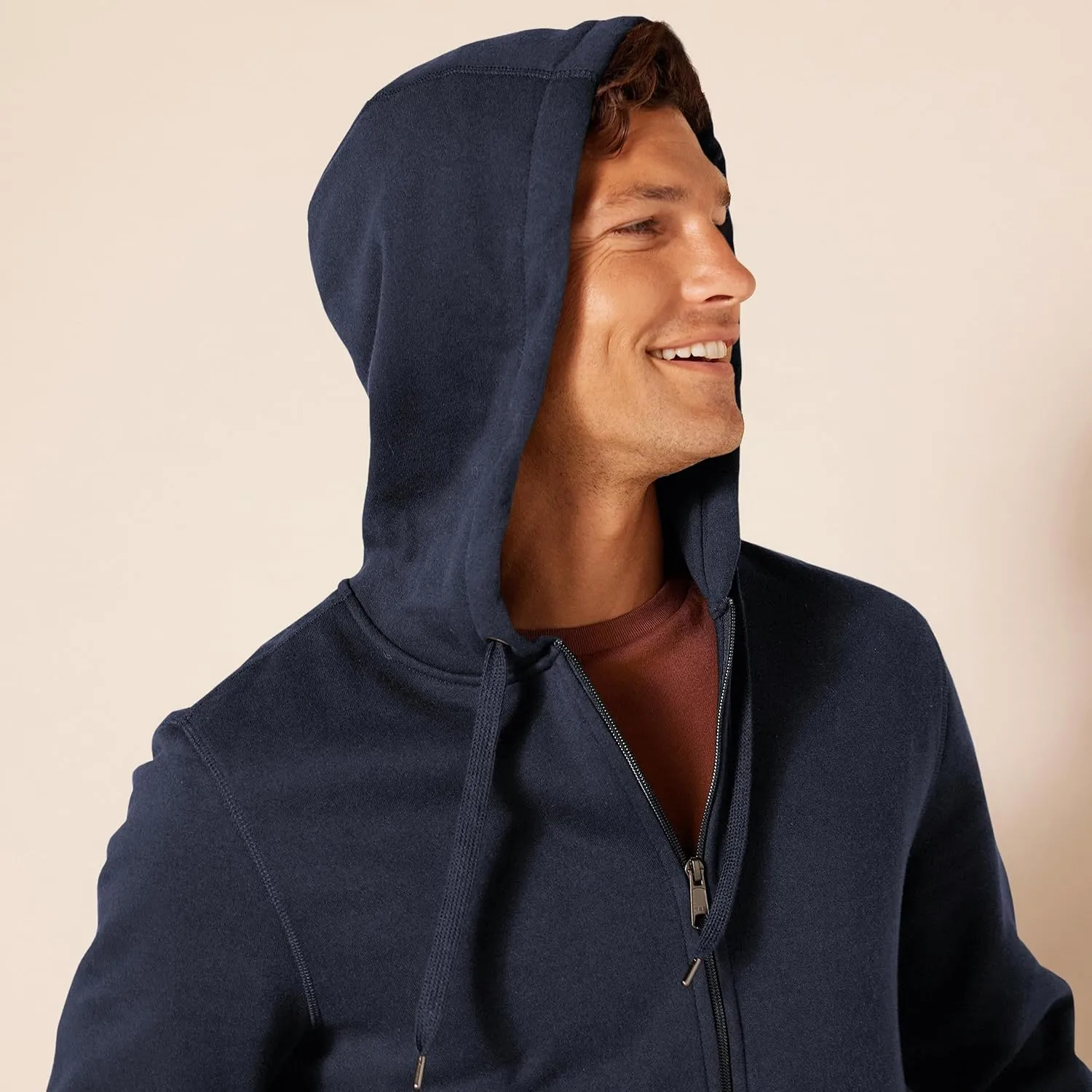 Amazon Essentials Men's Full-Zip Fleece Hoodie (Available in Big & Tall)