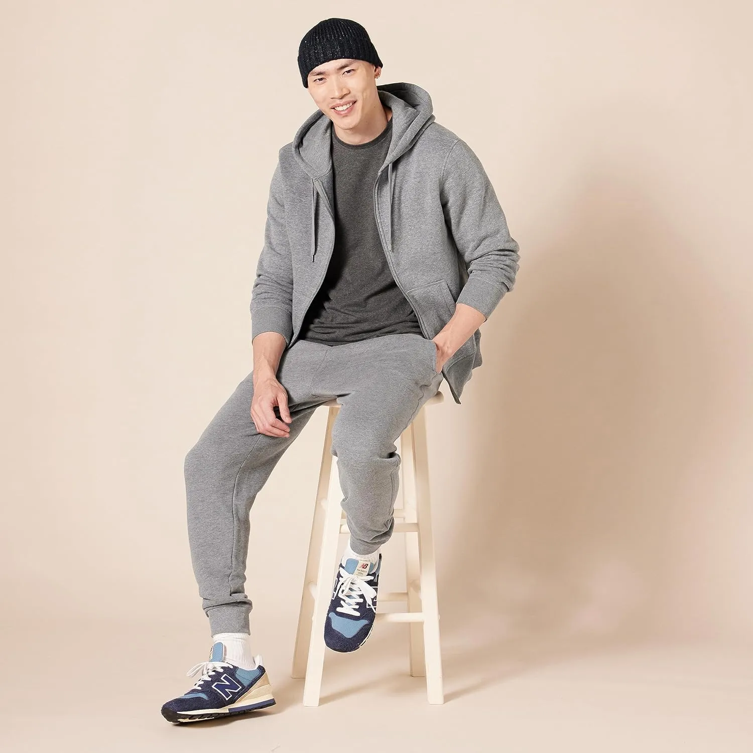 Amazon Essentials Men's Full-Zip Fleece Hoodie (Available in Big & Tall)