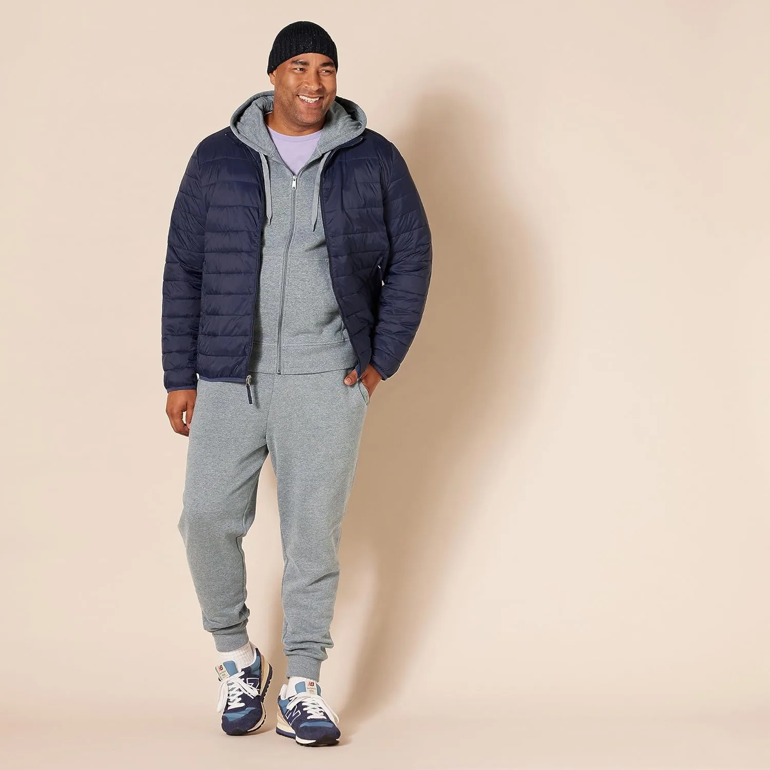 Amazon Essentials Men's Full-Zip Fleece Hoodie (Available in Big & Tall)