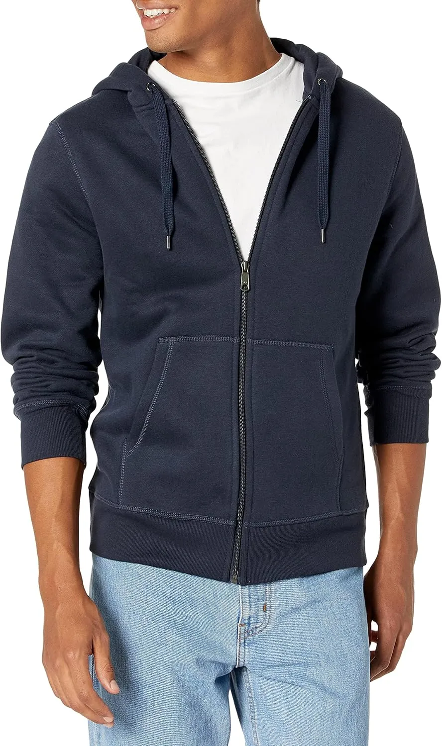 Amazon Essentials Men's Full-Zip Fleece Hoodie (Available in Big & Tall)