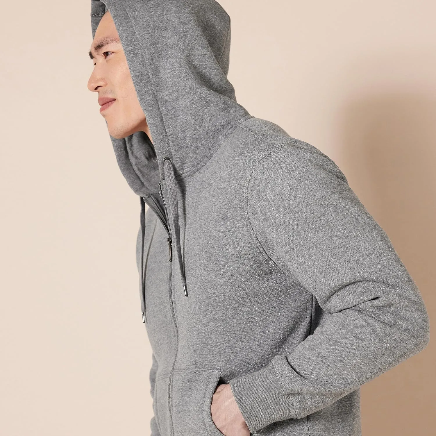 Amazon Essentials Men's Full-Zip Fleece Hoodie (Available in Big & Tall)