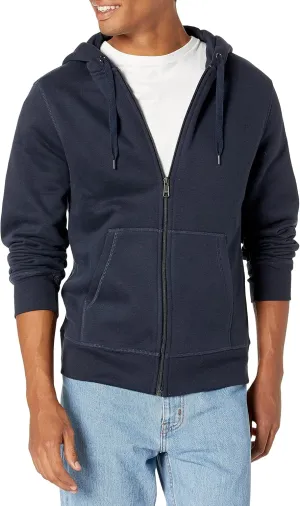 Amazon Essentials Men's Full-Zip Fleece Hoodie (Available in Big & Tall)