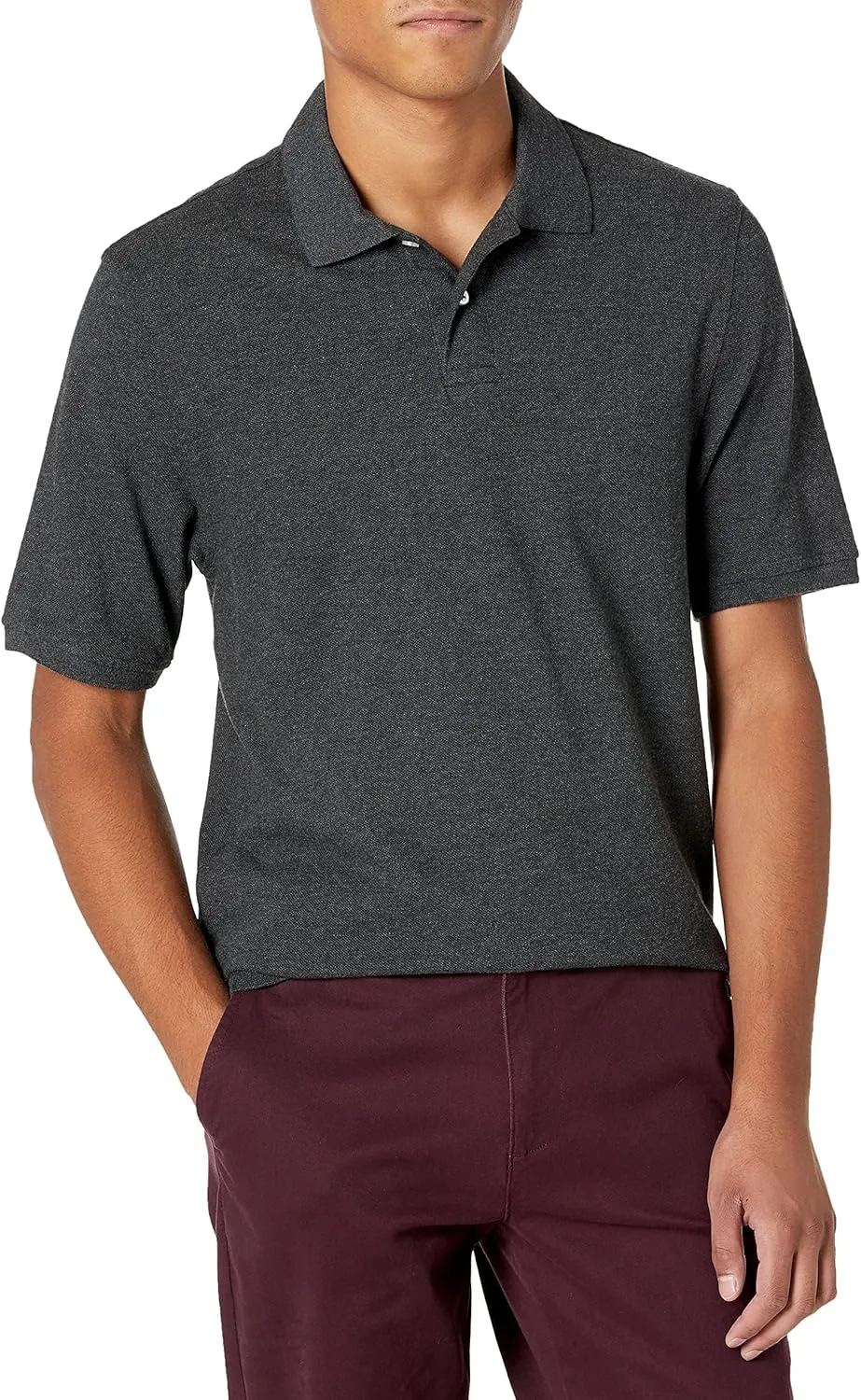 Amazon Essentials Men's Regular-Fit Cotton Pique Polo Shirt (Available in Big & Tall)