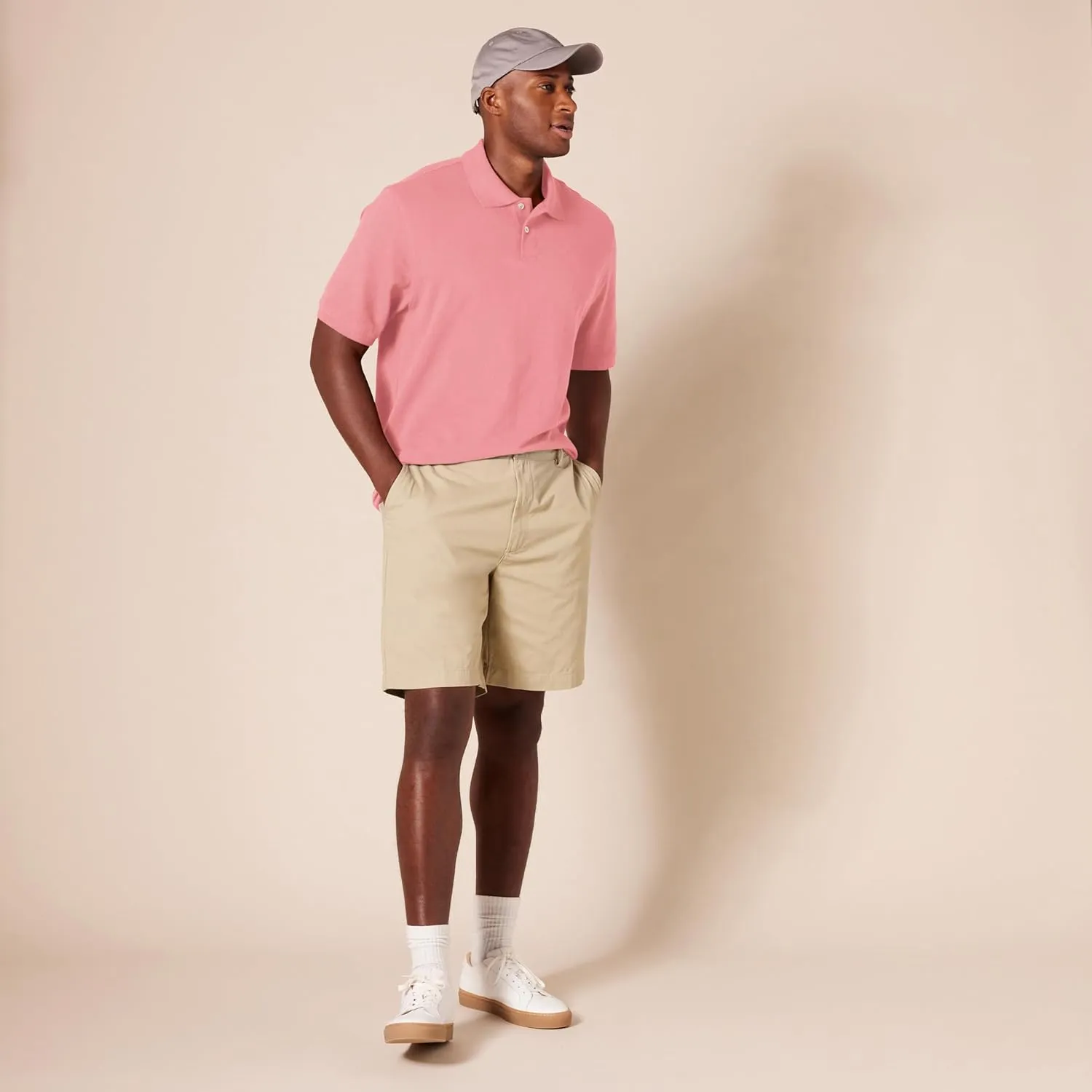 Amazon Essentials Men's Regular-Fit Cotton Pique Polo Shirt (Available in Big & Tall)