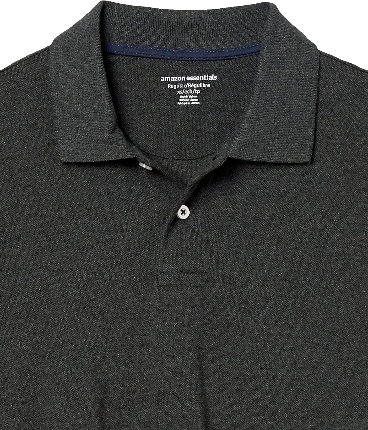 Amazon Essentials Men's Regular-Fit Cotton Pique Polo Shirt (Available in Big & Tall)