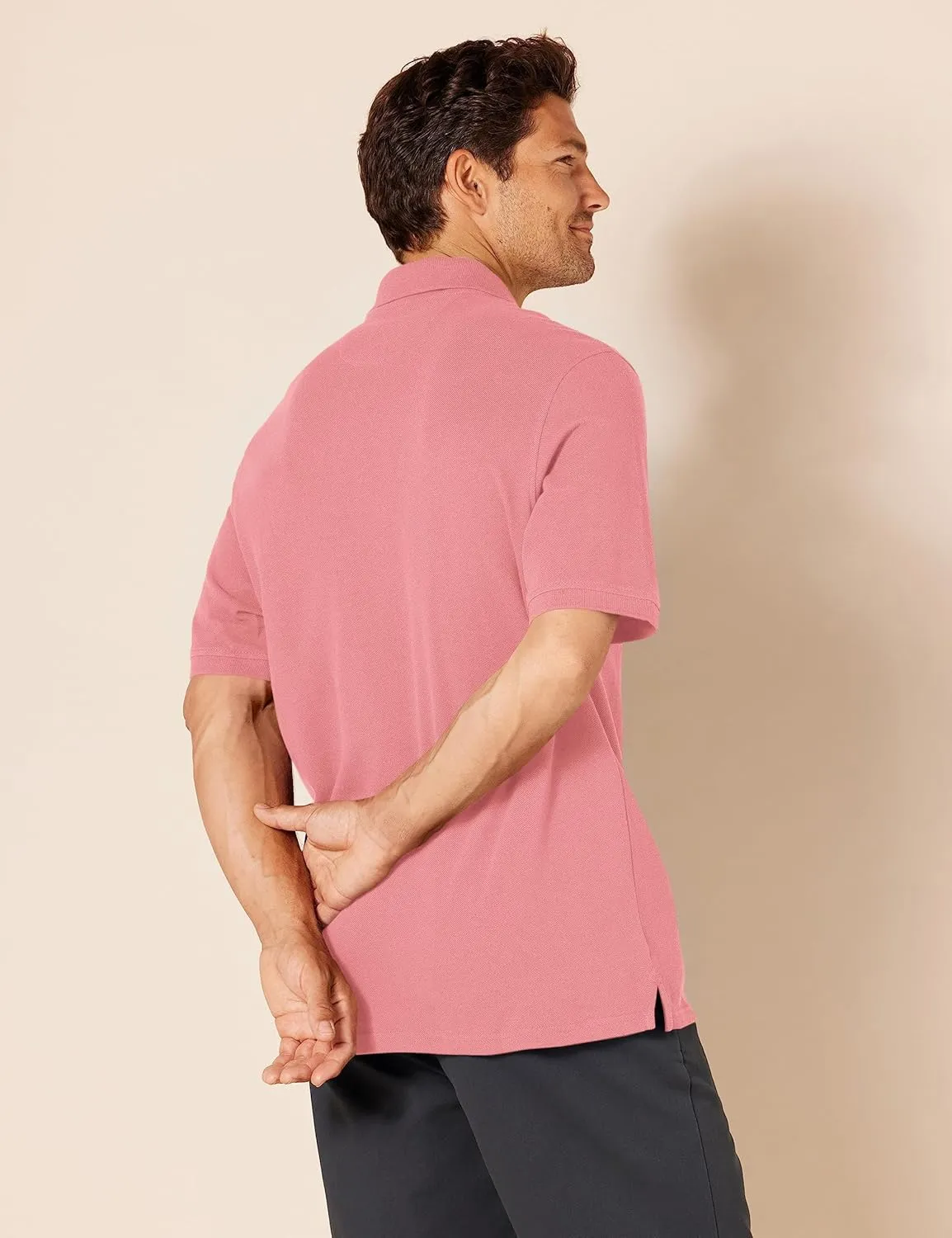 Amazon Essentials Men's Regular-Fit Cotton Pique Polo Shirt (Available in Big & Tall)