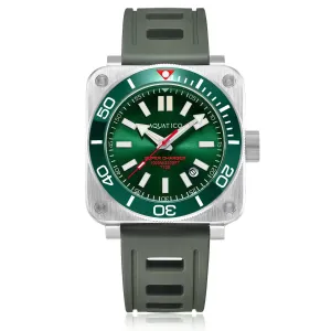 Aquatico Steel Man Green Dial Ceramic Bezel Watch (NH35)