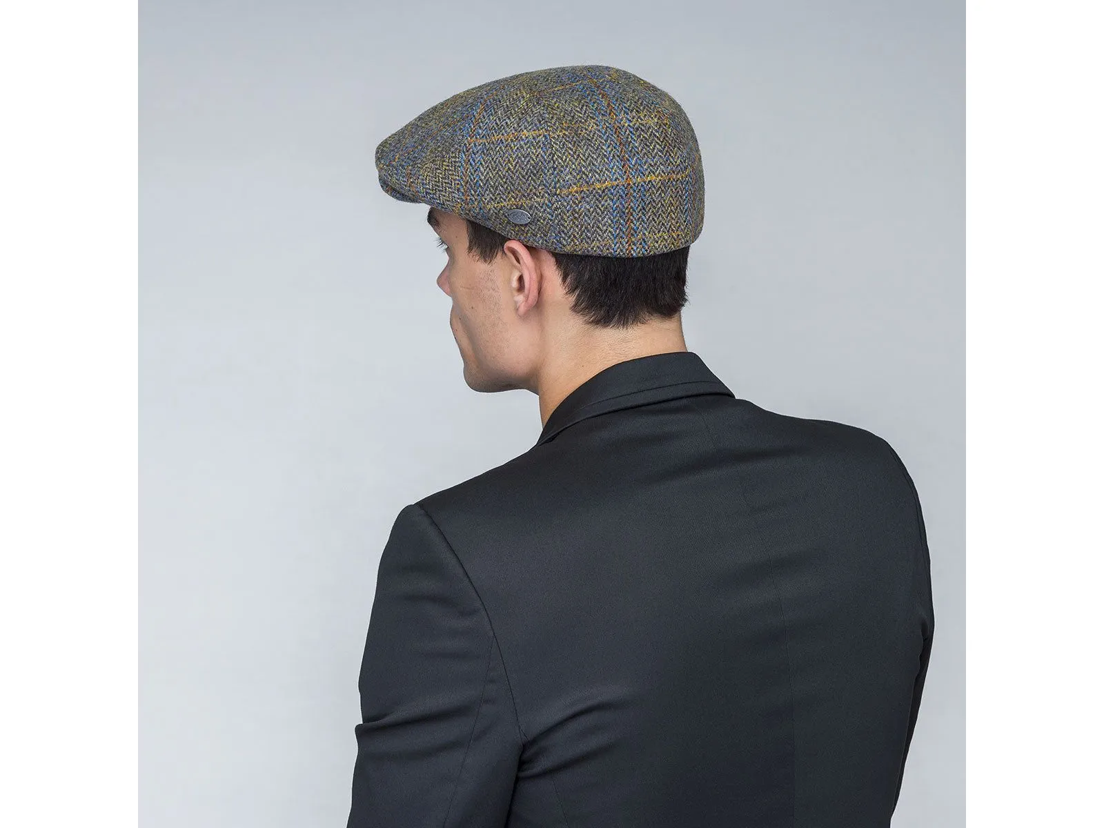 Bailey Hats Lou Herringbone With Window Pane Ivey Flat Cap
