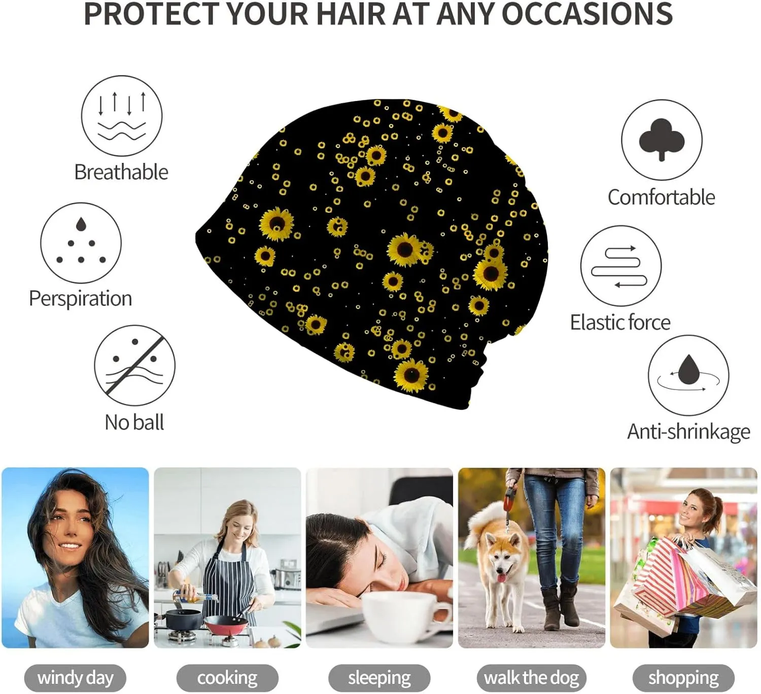 Beanie Chemo Hat Cancer Headwear Skull Hat Knitted Hat Scarf Nightcap Skull Cap for Women Men