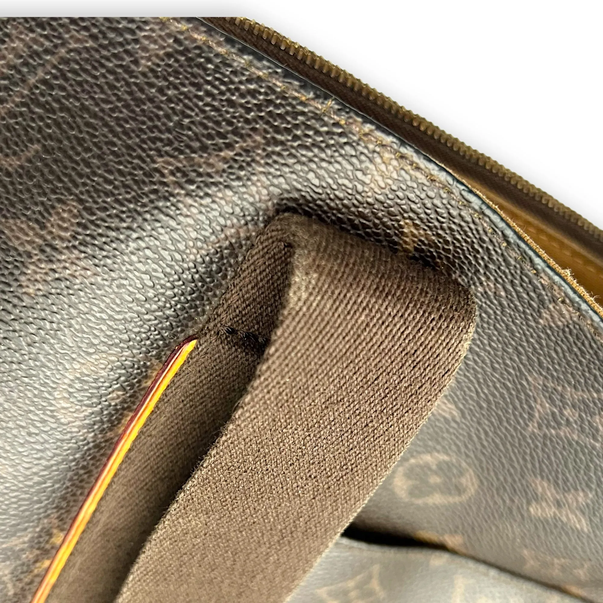 Beaubourg Tote Bag Brown in Monogram Coated Canvas, Gold hardware