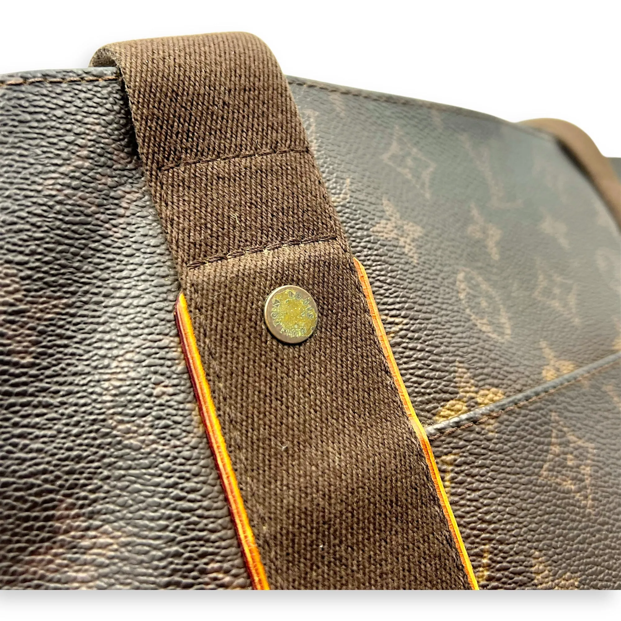 Beaubourg Tote Bag Brown in Monogram Coated Canvas, Gold hardware