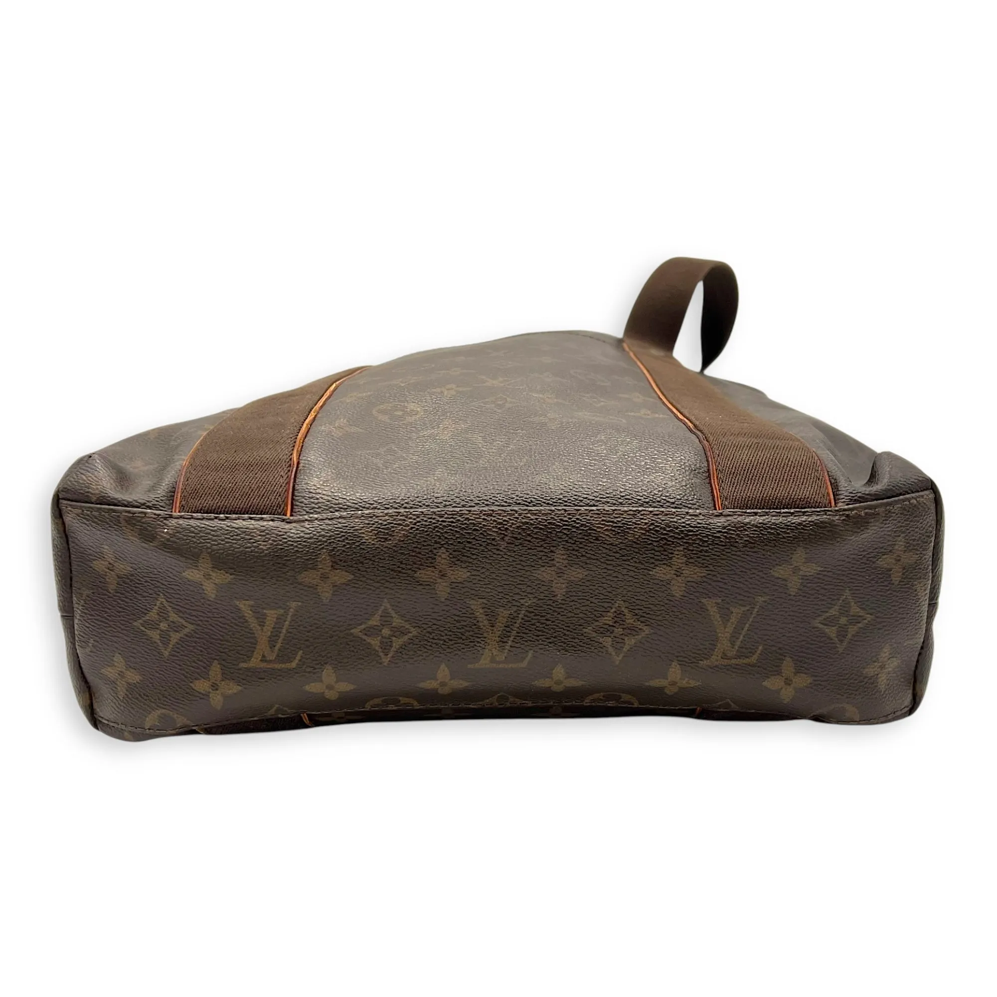 Beaubourg Tote Bag Brown in Monogram Coated Canvas, Gold hardware