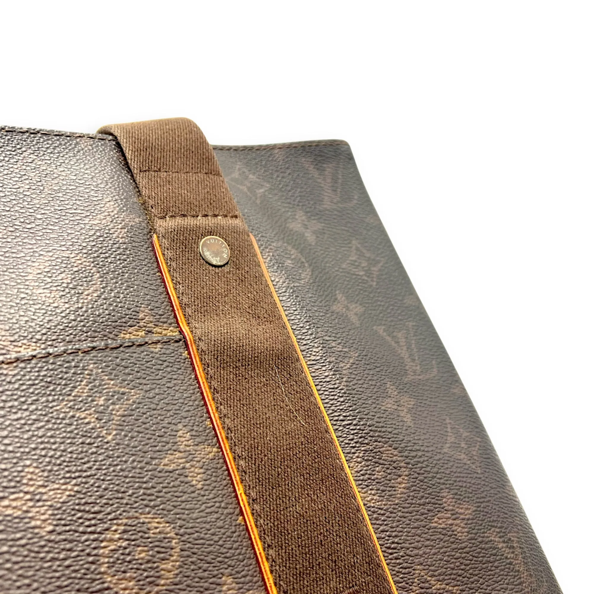 Beaubourg Tote Bag Brown in Monogram Coated Canvas, Gold hardware