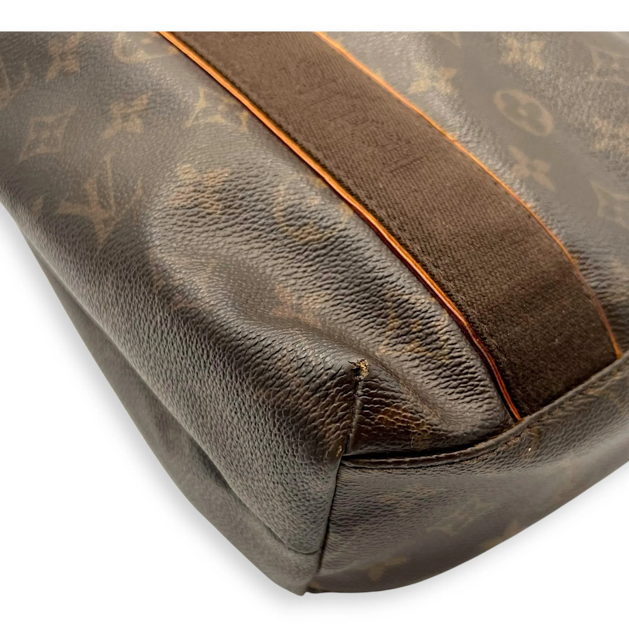 Beaubourg Tote Bag Brown in Monogram Coated Canvas, Gold hardware