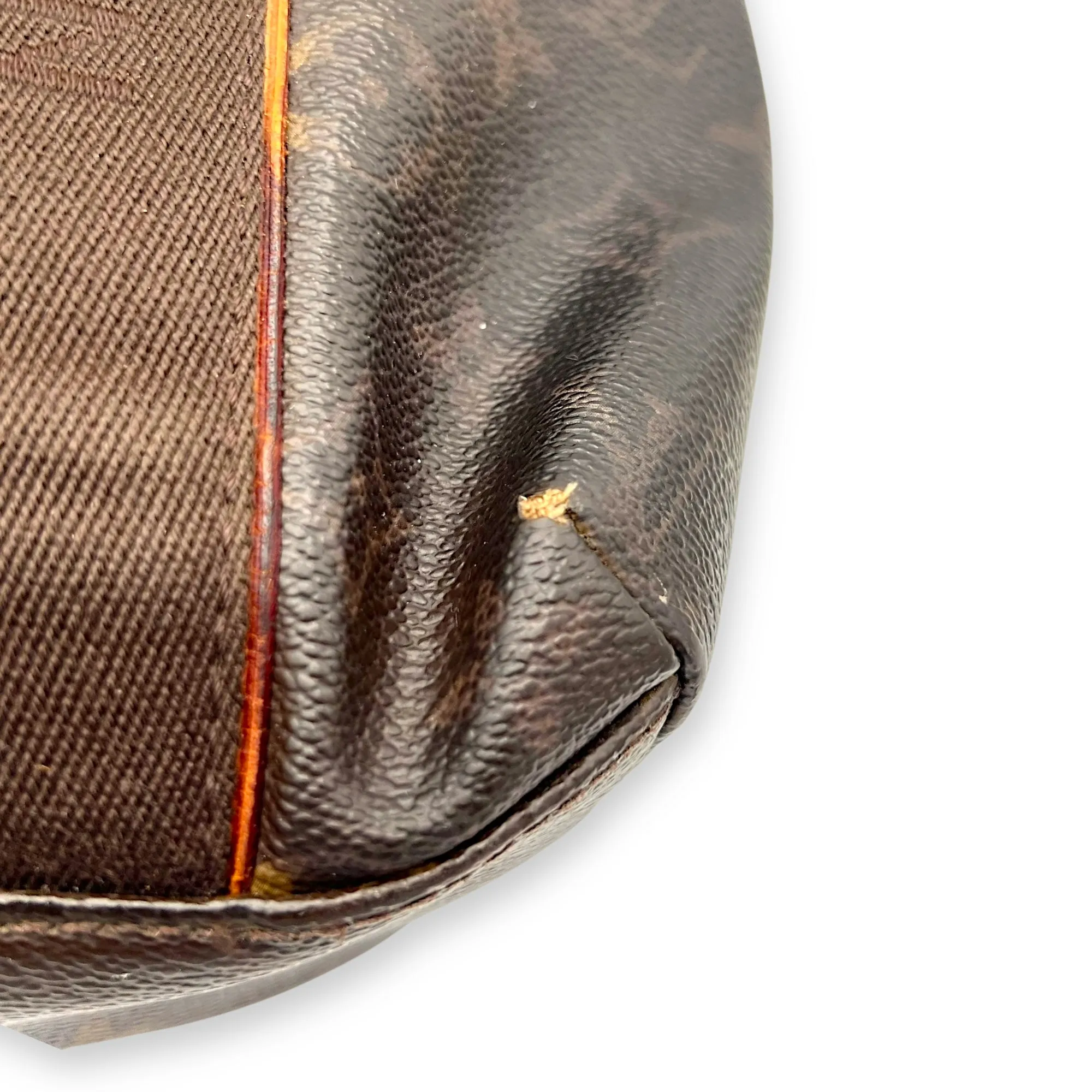 Beaubourg Tote Bag Brown in Monogram Coated Canvas, Gold hardware