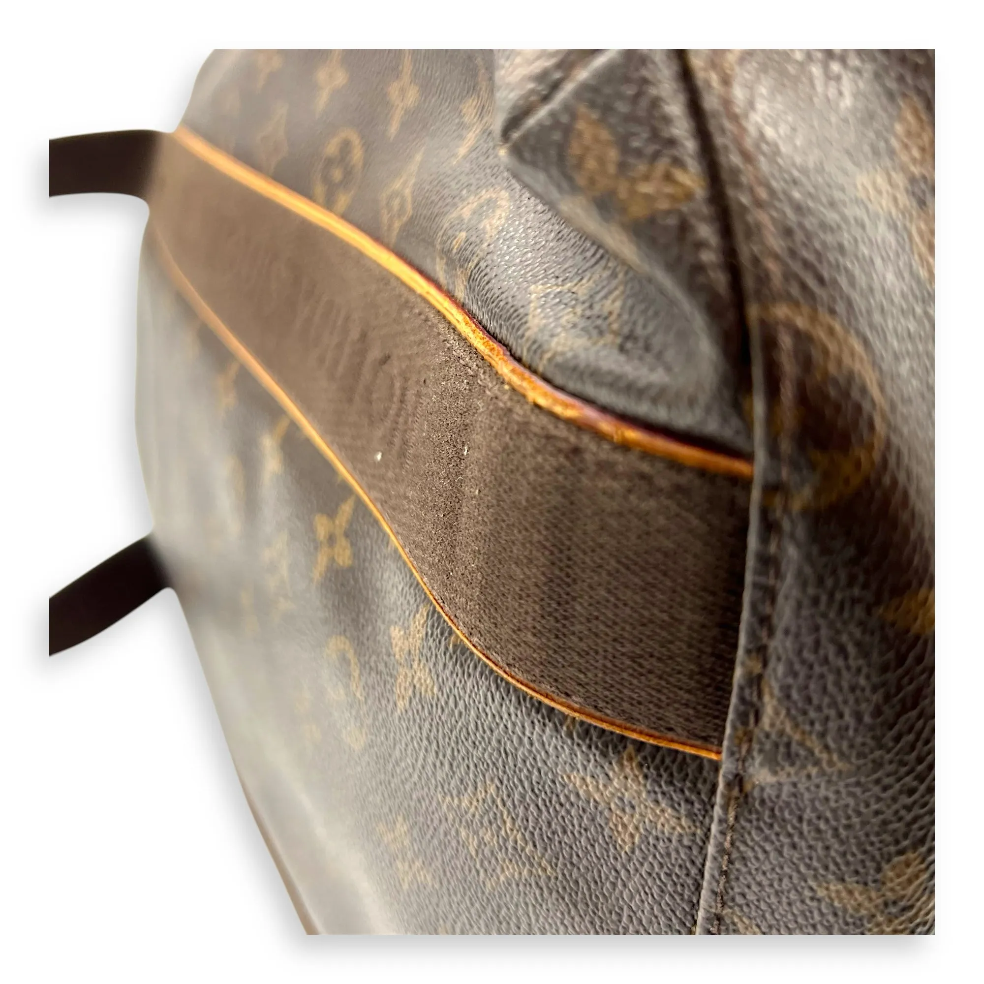 Beaubourg Tote Bag Brown in Monogram Coated Canvas, Gold hardware