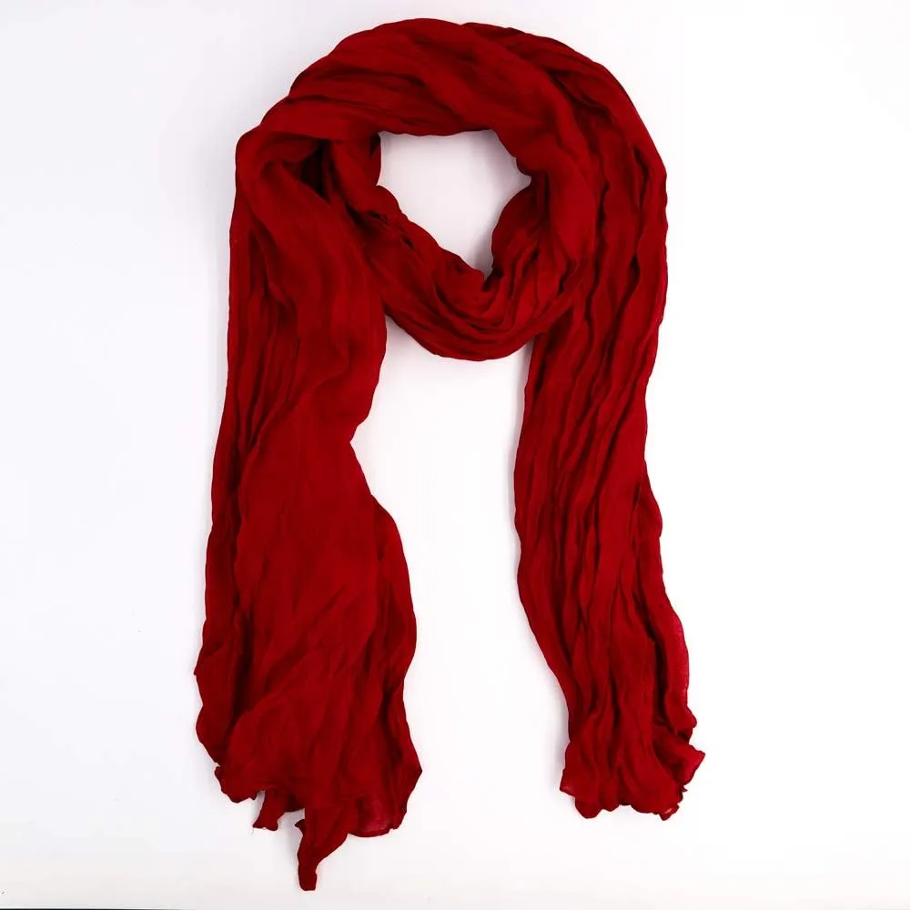 Beauty Town Head Wrap Scarf Neckerchief Crinkle Large Headband Turban Hair Tie