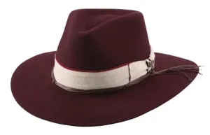 Brittoli Wool Felt Hat - Carte Blanche in Wine