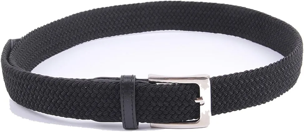 Canvas Elastic Fabric Woven Stretch Multicolored Braided Belts