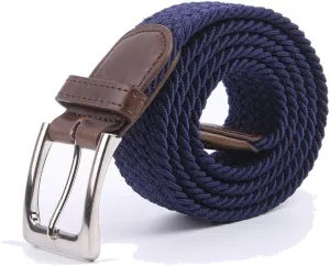 Canvas Elastic Fabric Woven Stretch Multicolored Braided Belts