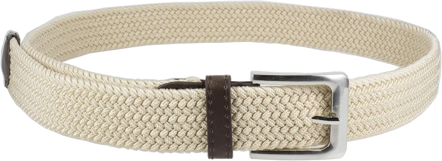 Canvas Elastic Fabric Woven Stretch Multicolored Braided Belts