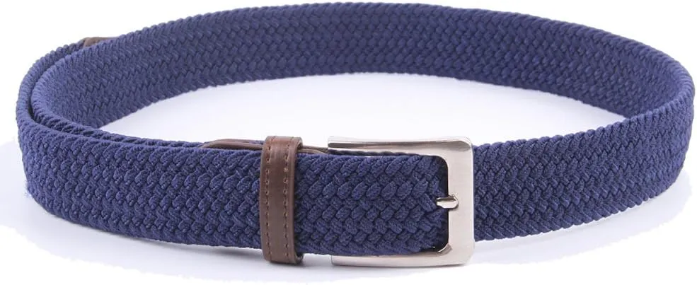 Canvas Elastic Fabric Woven Stretch Multicolored Braided Belts