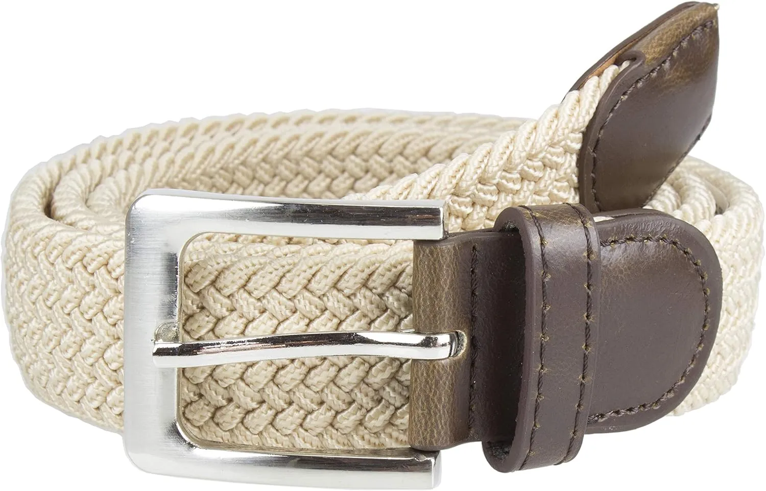 Canvas Elastic Fabric Woven Stretch Multicolored Braided Belts