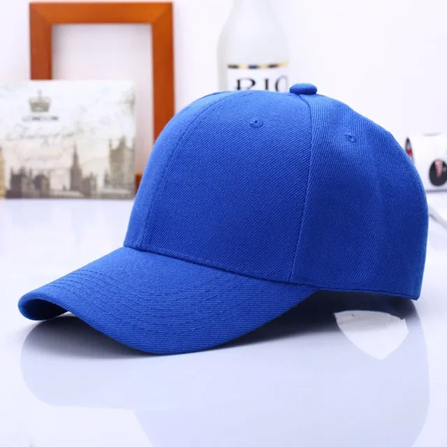 Cap Solid Color Baseball Cap | Casquette Hats Fitted Casual