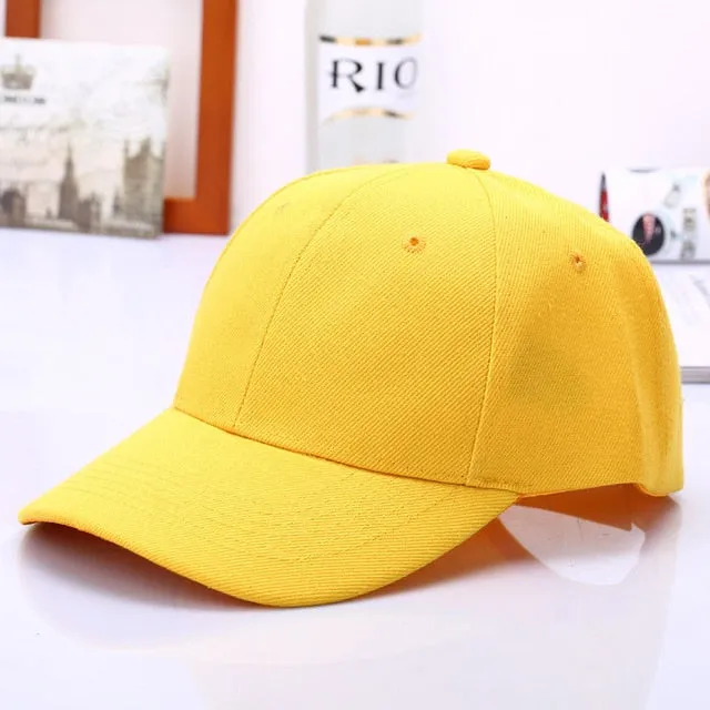 Cap Solid Color Baseball Cap | Casquette Hats Fitted Casual
