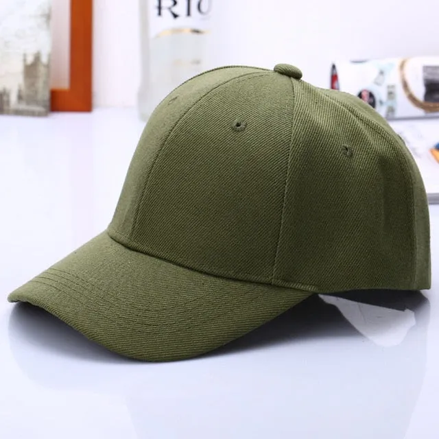 Cap Solid Color Baseball Cap | Casquette Hats Fitted Casual