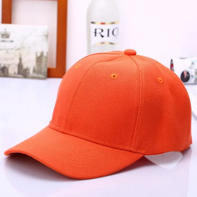 Cap Solid Color Baseball Cap | Casquette Hats Fitted Casual