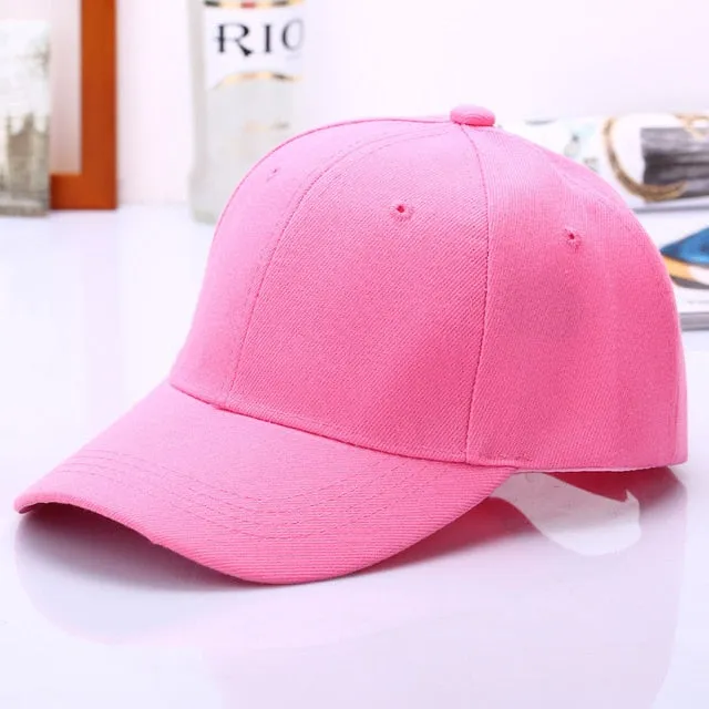 Cap Solid Color Baseball Cap | Casquette Hats Fitted Casual