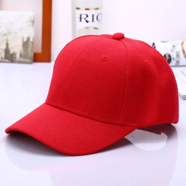 Cap Solid Color Baseball Cap | Casquette Hats Fitted Casual