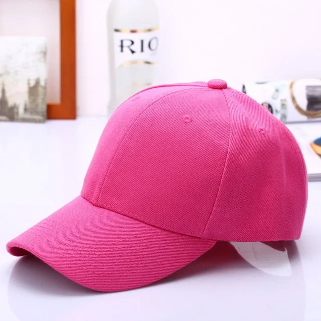 Cap Solid Color Baseball Cap | Casquette Hats Fitted Casual