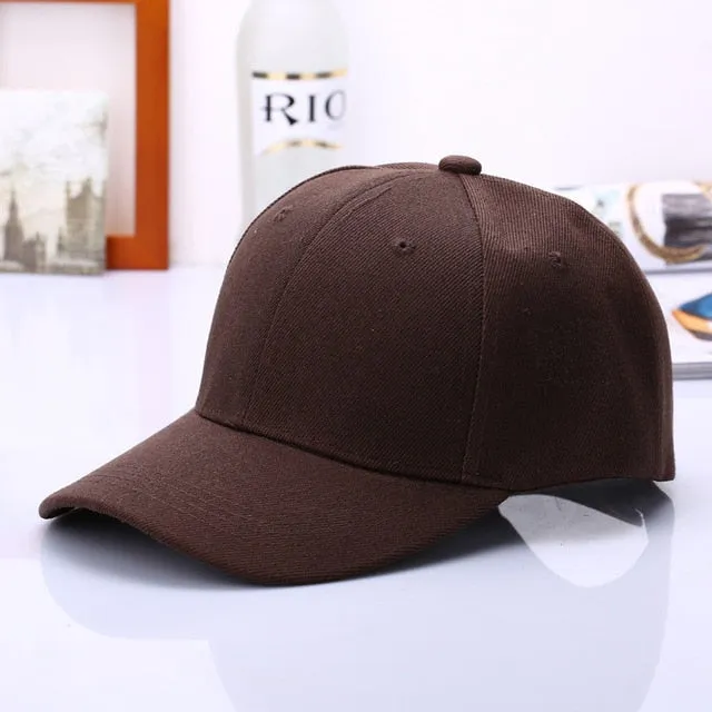 Cap Solid Color Baseball Cap | Casquette Hats Fitted Casual