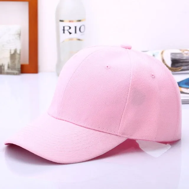 Cap Solid Color Baseball Cap | Casquette Hats Fitted Casual