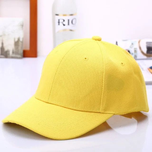 Cap Solid Color Baseball Cap | Casquette Hats Fitted Casual