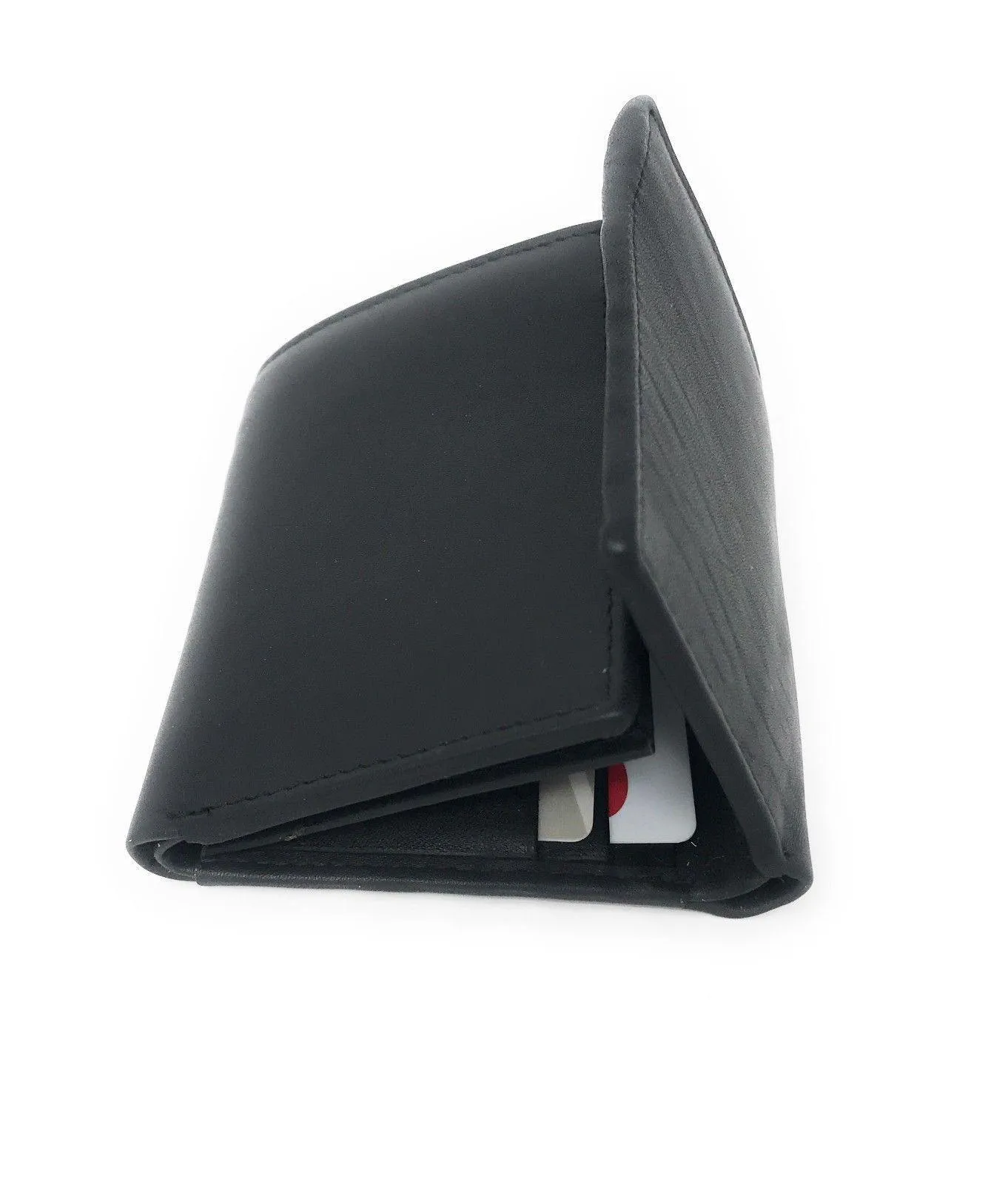 Casaba Genuine Leather Trifold Wallets Easy Flip Up Id Card Windows Mens Womens