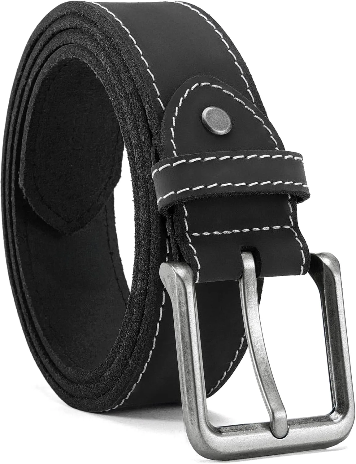 CHAOREN Leather Belt for Men, 38mm Mens Belts Casual, Handmade Full Grain Leather Belt for Jeans