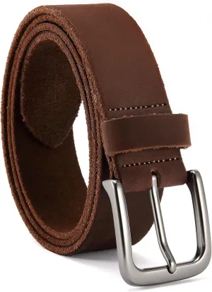 CHAOREN Leather Belt for Men, 38mm Mens Belts Casual, Handmade Full Grain Leather Belt for Jeans