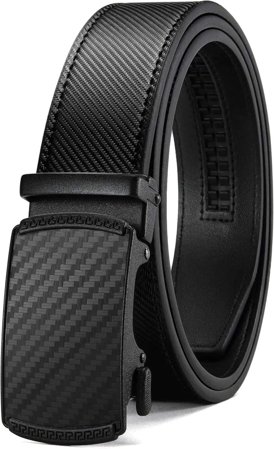 CHAOREN Mens Belt Leather Ratchet Belt - Customizable Fit, Effortless Style (35mm)