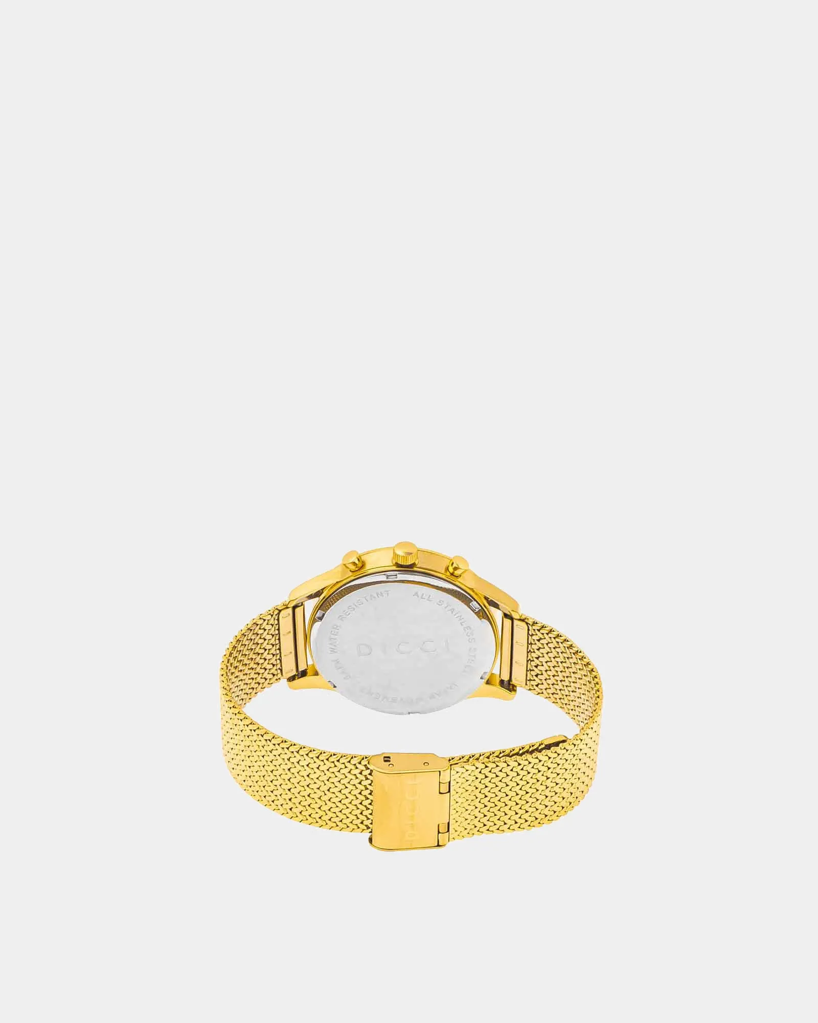 Chronometer watch - Black dial with gold bracelet